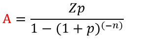 Annuity payment - equal in amount (for example, monthly or quarterly) loan payment