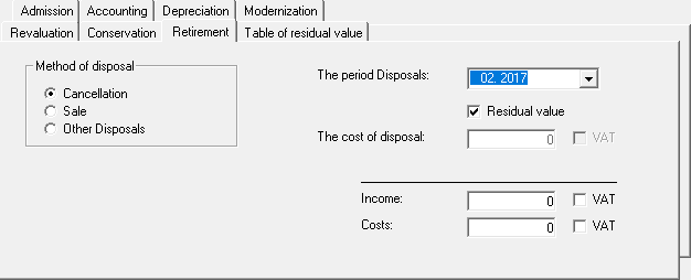 Planning and accounting of non-depreciable assets. Acquisition and write-off of non-depreciable assets