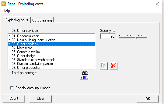 Method ABC/ABM methodology (Activity Based Costing / Activity Based Management) - a software product Budget Plan Express