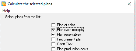 Calculation of plans of receipt of money and receivables Plan receivables is an important element of the business plan and considered part of the company's risk
