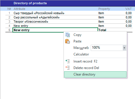 Clear directory