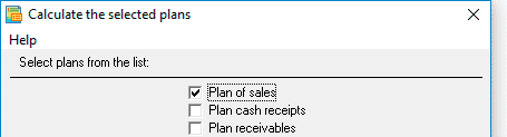 When you created the table, Sales plan, you can go directly to plan