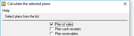 Calculate sales plan When you created the table, Sales plan, you can go directly to plan